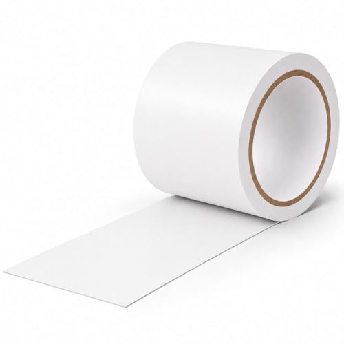 Image of GTSE - White Vinyl PVC Floor Tape 4 inch x 108ft Safety Marking Tape | Safety Marking Tape for Gyms, Warehouses & Dance Floors - Durable Vinyl, High Visibility