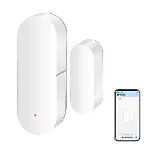 WiFi Door Sensor: Smart Door Open/Closed Detectors, Wireless Window Sensorwith App Notification Alert, Contact Sensor for Home Security, Compatible with Alexa Google Assistant (1pack)