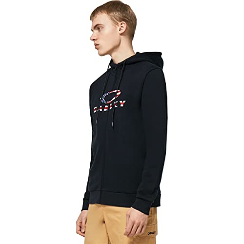 Oakley Mens 2.0 Bark Full Zip Hoodie 2 0, Black/American Flag, Small Us #TOP4