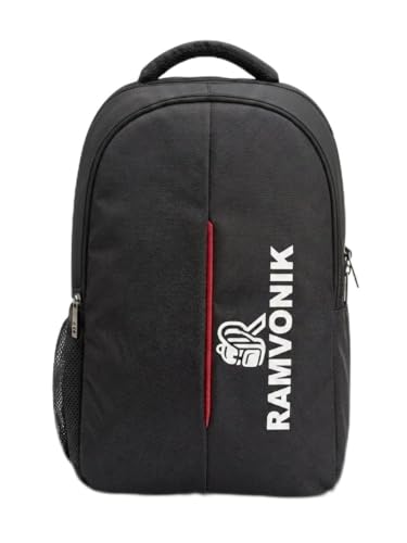 Image of 25L Laptop Backpack for Men & Women, Black, Daily Commute College & Office Bag