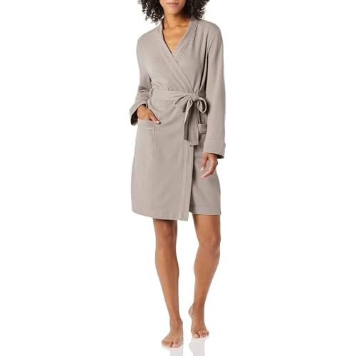Amazon Essentials Women’s Lightweight Waffle Mid-Length Robe (Available in Plus Size)