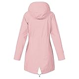 ⁂Damen Regenjacke Übergangsjacke mit Kapuze Sommerparka Jacke Wasserdicht Winddicht Damen Übergangsjacke Parka Stehkragen Mehr Taschen Utility Jacket Leicht Sommerjacke Boyfriend Damen Regenjacke Leichte Kurze Jacke mit Atmungsaktiv Outdoorjacke Windjacke für Wandern Radfahren Camping S-XXL Regenjacke Wasserdicht Regenmantel Wetterfest Parka Kapuze Damen Herren Winddicht Atmungsaktiv Leicht Raincoat Windbreaker