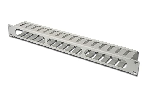 Digitus Gabbia Per Gestione Cavi - 1U - Pannello Di Permutazione - 19 Pollici - Passacavi - Copertura Rimovibile - Grigio - 3