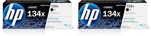 Image of HP 134X Black High-Yield Toner Cartridge Printers | Works with LaserJet M209 Series; LaserJet MFP M234 Series | W1340X,(Pack of 2)