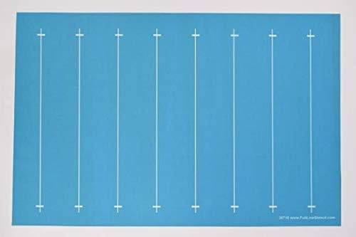 Hancy Creations 30710 2" Parallel Lines Full Line Stencils