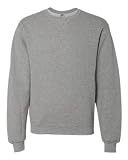 Russell Athletic Mens Dri Power Crewneck Sweatshirt, Oxford- Large