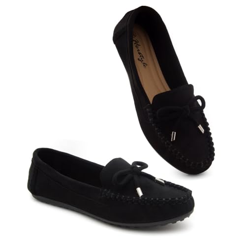 Image of Herstyle Loafers for Women - Slip-On Business Flats Shoes | Dressy Casual Walking Flats with Memory Foam Insole | Lightweight & Comfortable Moccasins for Office & Travel