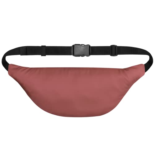 Image of Unisex Waist Pack Travel Handy Hiking Zip Pouch Elegant Style Document Money Phone Belt Sport Bag Bum Bag for Men and Women Nylon Adjustable Strap (Red Iridescent)