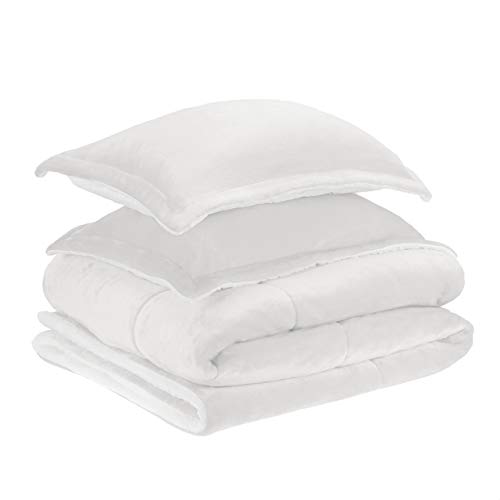 Amazon Basics Ultra-Soft Micromink Sherpa Comforter Bed Set - Cream, King #TOP1