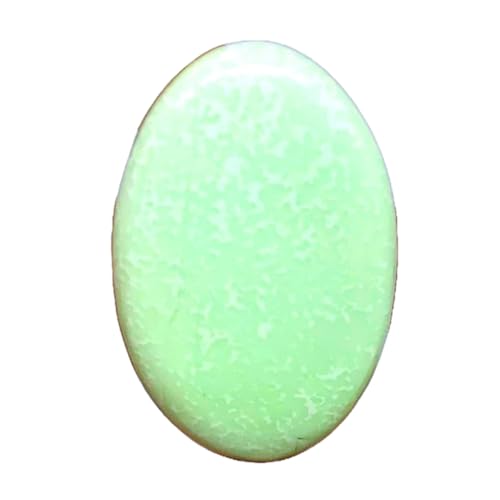 Chrysoprase citron cabochon ovale 41x26mm pour création de bijoux DIY