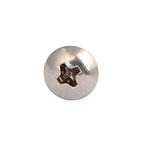 Tornillo autorroscante Phillips M4x8mm acero inoxidable 25pcs miniatura 3