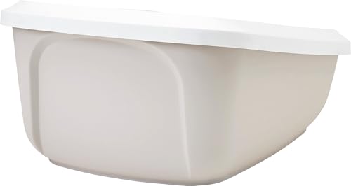 Katzenklo - Savic Aseo Jumbo - beige - offen - große Größe - Abnehmbarer Rand - niedriger Einstieg - 67,5x48,5x29 cm