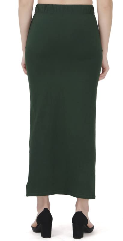 Image of Lycra Blend Cotton Saree Shapewear Petticoat for Women and Girls, Skirts Shapewear Dress for Saree