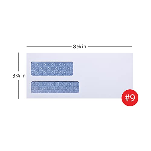 Office Depot 100% Recycled Lift Press(Tm) Double-Window Envelopes, #9 (3 7/8In. X 8 7/8In.), White, Pack Of 500, 76169 #TOP2