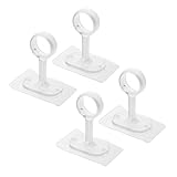Elegante y decorativo: el diseño minimalista del soporte de cortina montado en el techo se adapta a los interiores modernos, ofreciendo una actualización elegante mientras se combina a la perfección con diferentes estilos de decoración del hogar, ganchos adhesivos para barras de cortina, soportes para barras de cortina de cocina