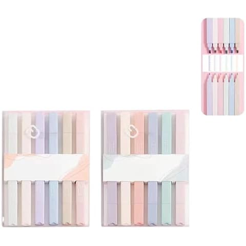 12 STÜCKE Pastel Highlighter, Bunte Textmarker Cover