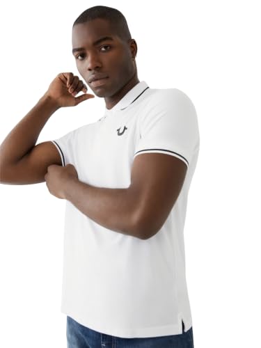 True Religion Herren-Polohemd mit Pride hergestellt, L – Ansicht 3