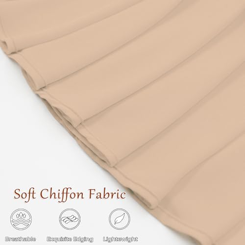 Image of Ciormis Chiffon Capelet Women's Soft Shawls and Wraps for Evening Dresses, Wedding Formal Dress Shawl Cape Cover up