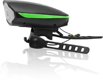 WALLFIRE Special USB Rechargeable Bike Bicycle Cycle Horn and Light 140 DB with Super Bright 250 Lumen Light 3 Modes, Multicolor