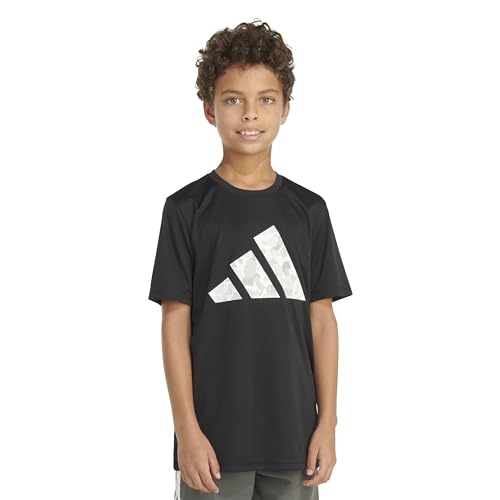 adidas Boys' Moisture-wicking Athletic T-shirt Bos Ghost Logo Short Sleeve - Image 4