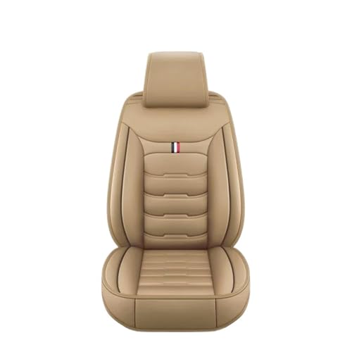 ELEKMPMGTD Housses Siège Auto Intégrales en Cuir PU pour Mercedes Gla Cla CLS Glc Gle Glk Gls CLK SLC SL ML GL(Beige 1 Place)