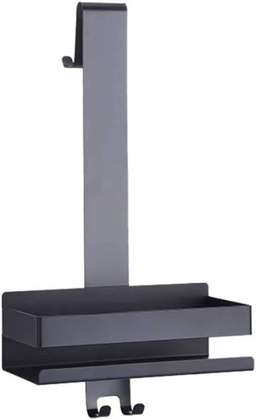 シャワー収納ラック シャワーキャディ吊り下げ、バスルームのドアに吊るせる可動式ステンレススチールシャワーオーガナイザー、ドリル不要の