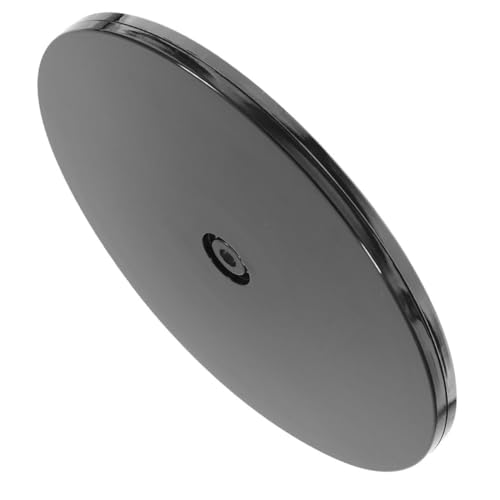 Homoyoyo Bandeja Giratoria para Pasteles de 228 CM 9 Pulgadas Color Negro Base Redonda Antideslizante de Plástico Resistente para Decoración y Horneado Cocina y Hogar