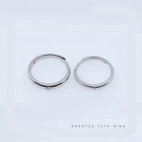 Yuta Okkotsu Ring 925 Sterling Silver Adjustable Ring Anime Yuta Okkotsu Couple gift4