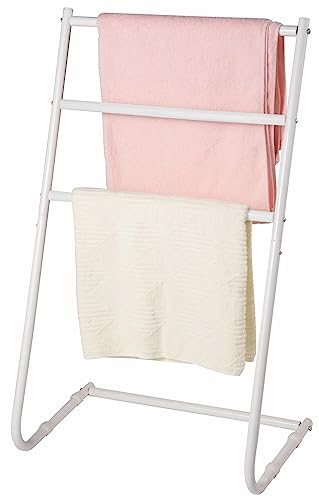 Yorkshire Homeware 3 Tier Towel Rails Towel Holder Toilet Roll Free Standing Towel Stand Towel Drying Rack Towel Rack Towel Holder Stands Metal Towel Rack Scarf Rack Coat Rack Drying Shelf (White) - Cosy Home Interiors Yorkshire Homeware 3 Tier Towel Rails Towel Holder Toilet Roll Free Standing Towel Stand Towel Drying Rack Towel Rack Towel Holder Stands Metal Towel Rack Scarf Rack Coat Rack Drying Shelf (White)