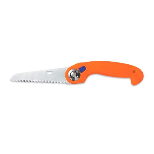 Image of MULTITEC 10-Inch Foldable Pruning Saw HPS21 | SK5 Steel Japanese-Tooth Blade | Curved Cutting Saw for Trees, Branches & Garden Pruning | Non-Slip Handle for Outdoor Use