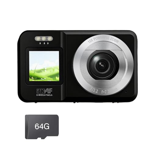 Appareil photo numérique 4K 64MP avec zoom 18X en ABS pour étudiants