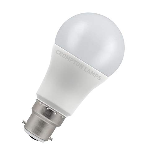 Image of Crompton Lamps LED GLS 11W BC-B22d (75W Equivalent) 4000K Cool White Opal 1055lm BC Bayonet B22 A60 Frosted Thermal Plastic Light Bulb