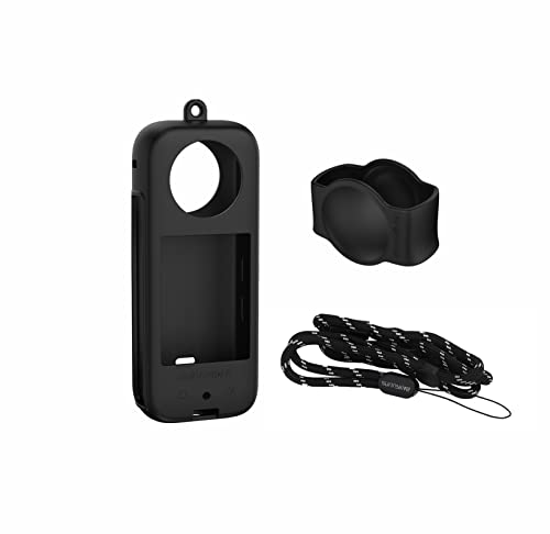 SHEAWA Insta360 X3pP[X+YJo[+lbNXgbv 3_Zbg Jo[ VRP[X ϏՌ h~ یP[X Xgbv ANZT[ (ubN)