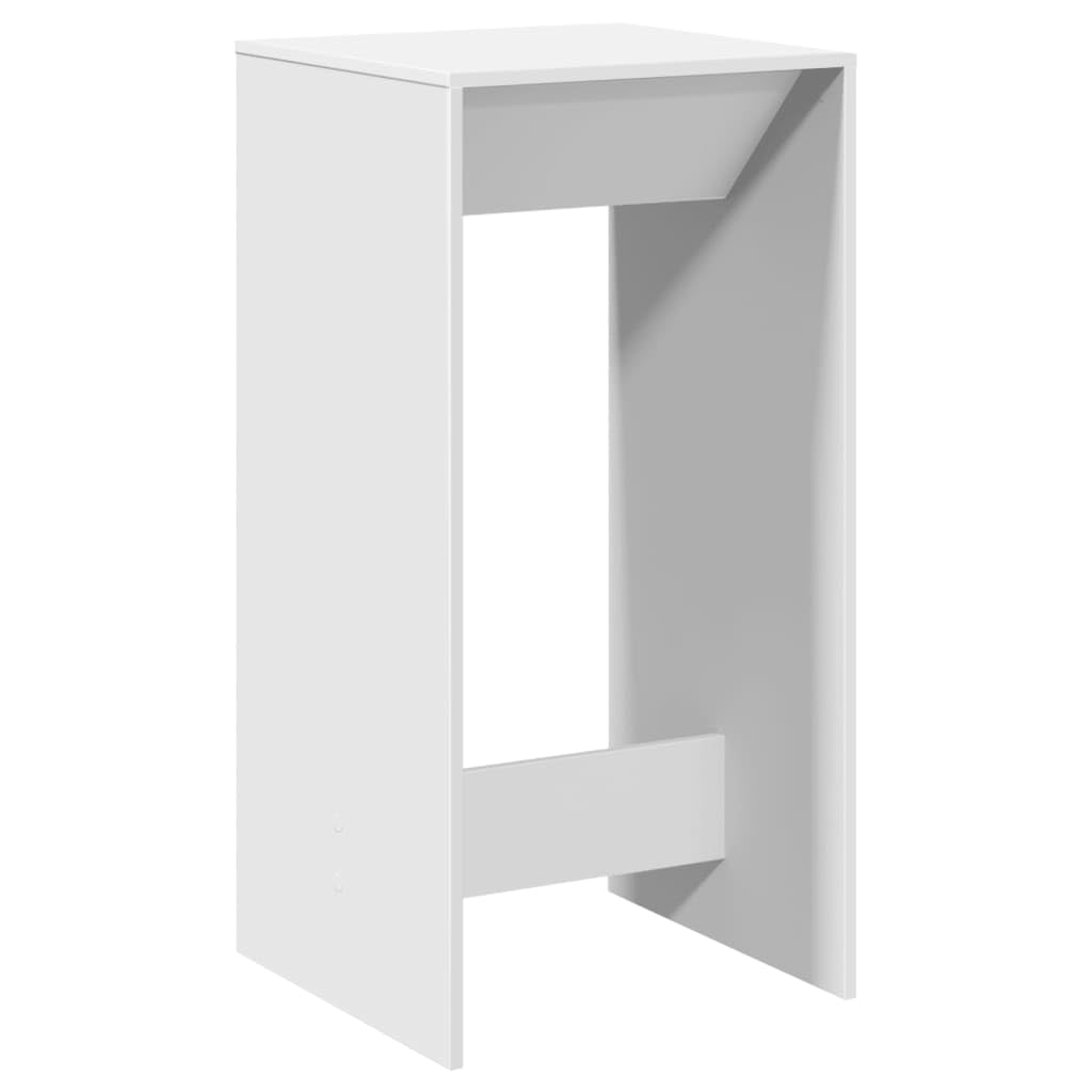vidaXL Table de Bar Blanc 51x50x103,5 cm Bois d'ingénierie