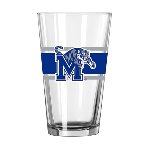 Image of Logo Brands NCAA 16 oz Pint Glass - Durable Glass With Bold Team Color- Chip-Resistant Rim Drinkware For Fans, Tailgates, Home Bars & Everyday Use