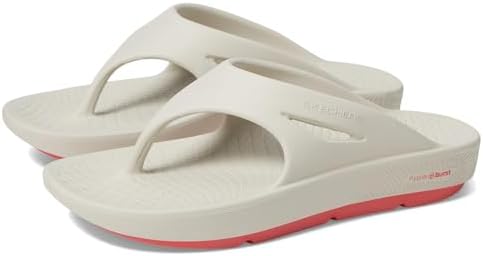 Skechers Women's GO Recover Refresh - Contend, Natural/Coral, 5