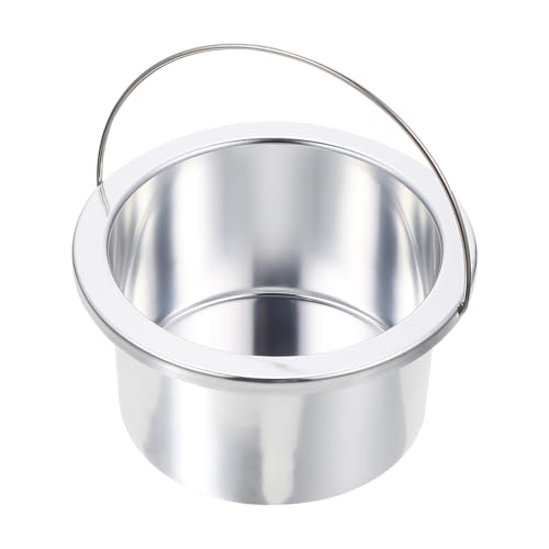 CHILDWEET Recipiente Interior para Derretir Cera 100mm de Aluminio Antiadherente Olla para Calentador de Cera Accesorio para Depilación en Cuidado Personal