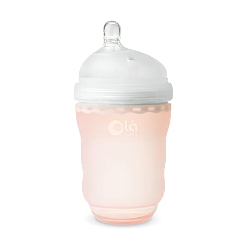 Image of Olababy Gentle Baby Bottle (8 Ounce 1PK, Coral)