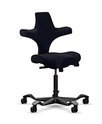 HAG Capisco Adjustable Sit to Stand Desk Chair - Black