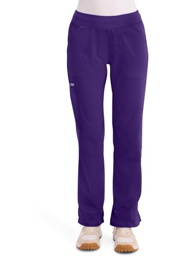 Image of Cherokee Women Scrub Pant with Straight Leg Pull-on Pant Medical Bottom with 4 Pocket & 2-Way Stretch Fabric - WW110