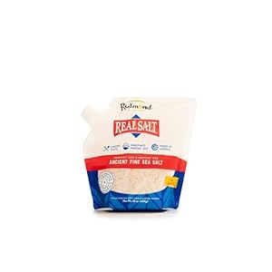 Redmond Real Salt – Ancient Fine Sea Salt, Unrefined Mineral Salt, 16 Ounce Pouch (1 Pack)