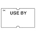 DayMark Date Coder Permanent USE by Label, for DM3 SpeedyMark 10 1-Line Marking Gun, White (8,000 Labels)