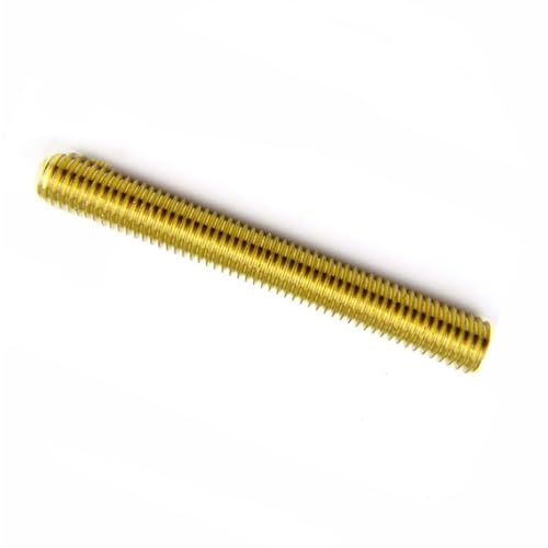 Stepper Screw Full Thread Screw Rod M2 M2.5 M3 M4 M5 M6 M8 M10 M12 M14 M16 M18 M20 Brass Thread Teeth Strip Rod Double Head Screw Stud Tapped Block(90mm,M20 (1Pcs))