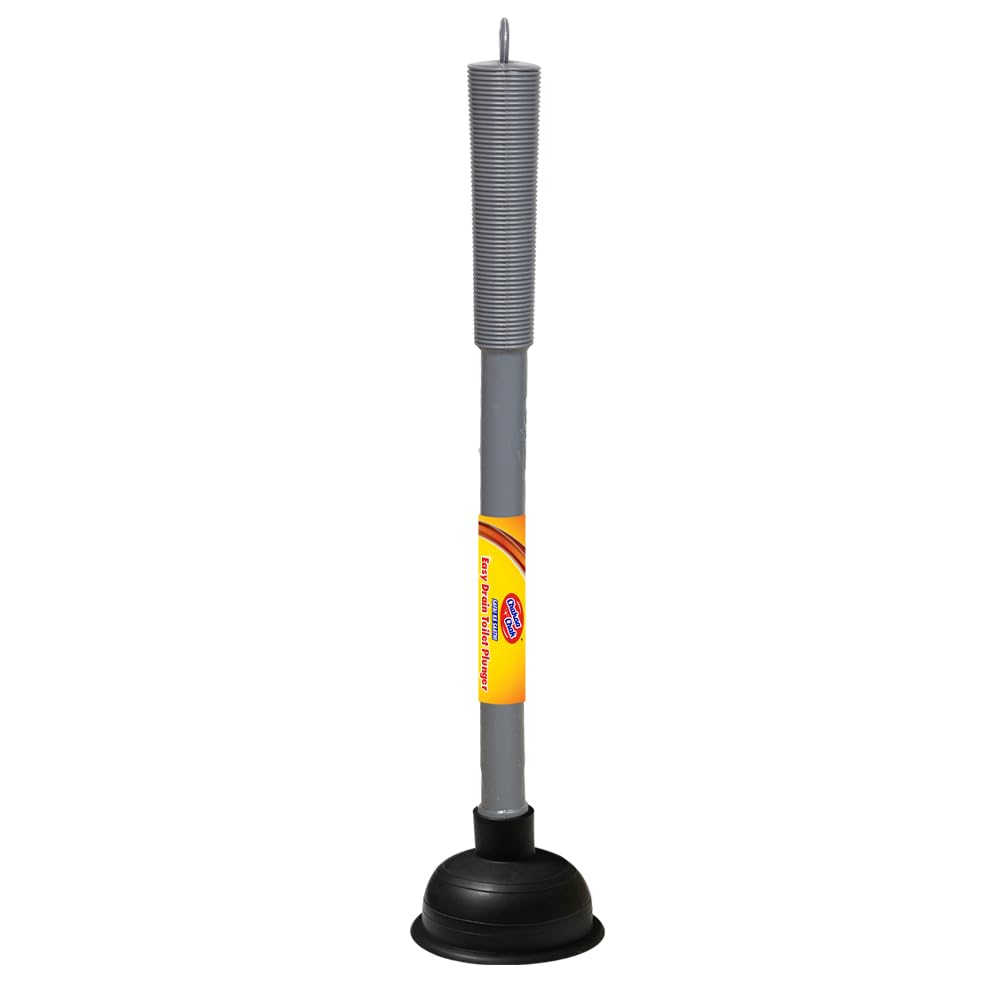 Chakaachak Easy Drain Toilet Plunger | Powerful Drain Cleaner for Bathroom | Kitchen | Sink | Bathtub | Toilet | Solid Handle Plunger | Unclogs Drains Effortlessly | Durable & Reusable Tool-image-7