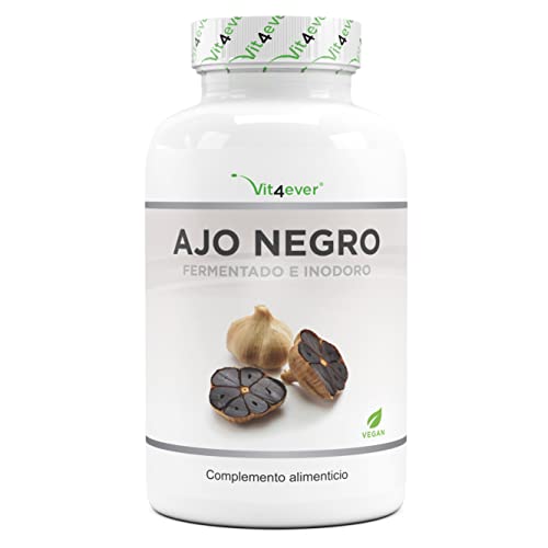 Extracto de Ajo Negro 15:1-180 Cápsulas con 750 mg - Premium: Con S-Allylcysteine (SAC) -...