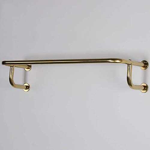 Wandmontierter Kleiderständer Edelstahl Gold, 100 × 30 cm