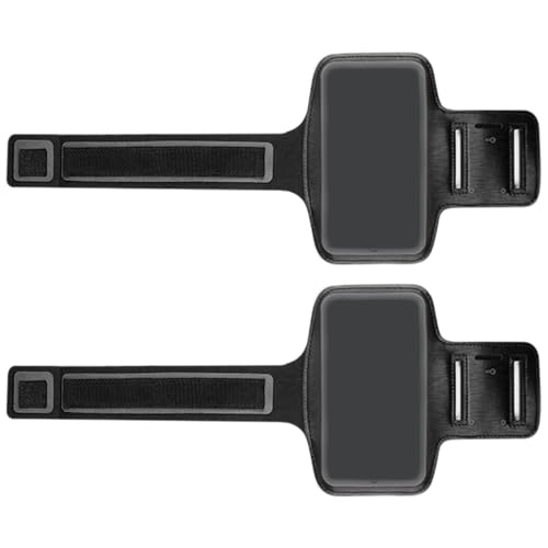 Brazalete Deportivo para teléfono móvil Universal, 2 Piezas Ajustable para Correr, Brazalete para Smartphone de Carrera, Compatible, con teléfono de hasta 6,8 Pulgadas, para Correr, Gimnasio