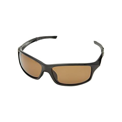 Snowbee Unisex Prestige Streamfisher Sunglasses, Gloss Black/Amber, One Size Cover