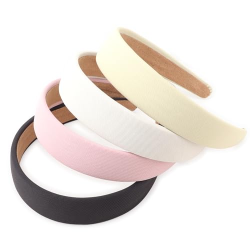 Image of DRESHOW 4 Pcs Wide Headbands for Women Girls Turban Vintage Boho Head Bands Fashion Non Slip Head Wraps Hoop Hair Accessories