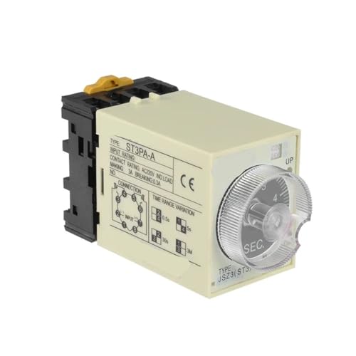 Relais temporisé ST3PA DC 24V minuterie réglable montage tableau électrique